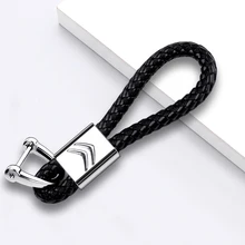 Автомобильный Стайлинг, автомобильный брелок для ключей, брелок для Citroen C1 C2 C3 C4 C5 C6 C8 C4L, абсолютно, Elysee C3XR, автомобильный кожаный канат