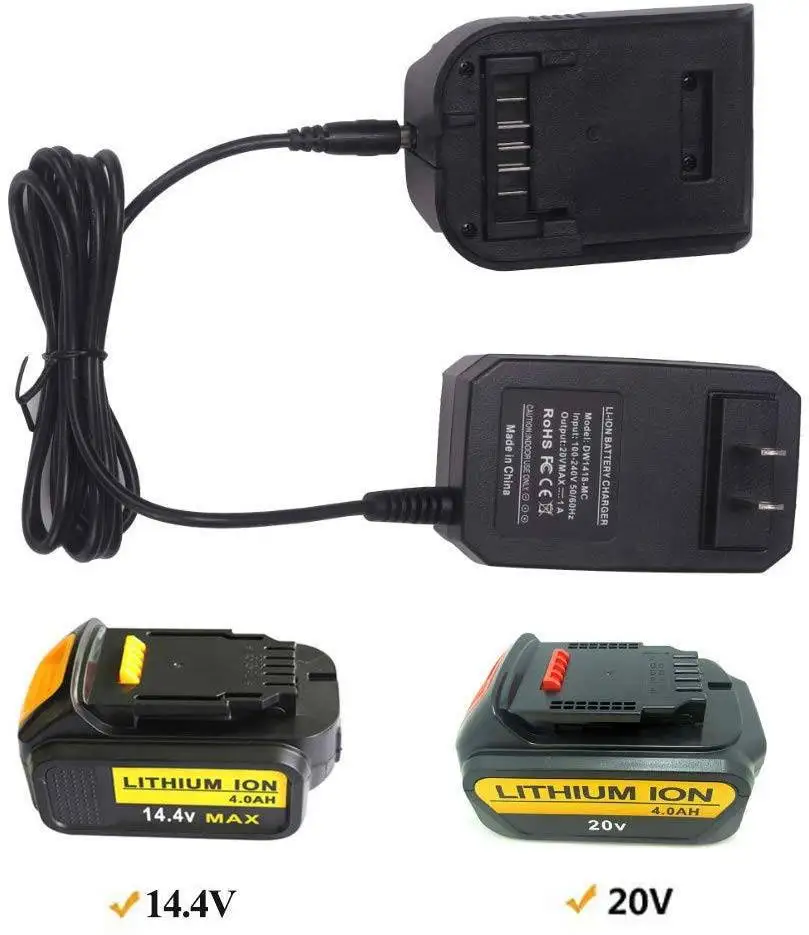 Зарядное устройство для Dewalt 14 4 В 20 в DCB200 DCB140 DCB141 DCB142 DCB143 штепсельная вилка