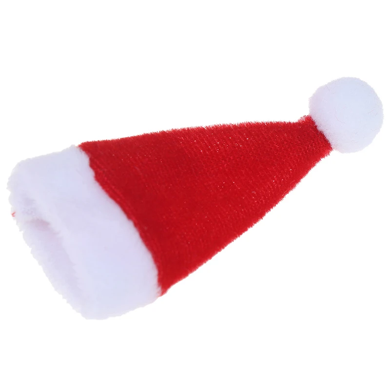 1/12 масштабная миниатюрная Рождественская шапка Санта-Клауса, Рождественская шапка для детей, рождественский подарок, украшения, аксессуары для кукол