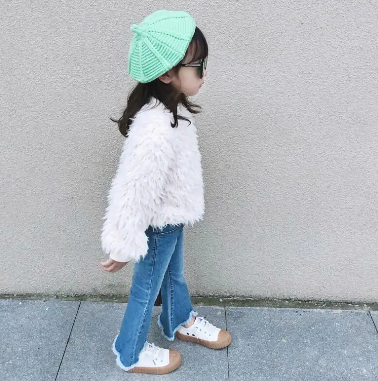 New Girls Fleece T-Shirt Autumn Winter Cotton Fashion Girls Sweatshirt 2-8t PQ485