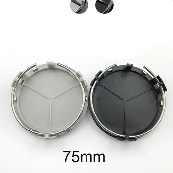 

4pcs/lot 75mm Black silver Wheel Center Caps Wheel Hub Rim Cover Badge Emblem For Mercedes Benz G M R S Styling Accessories
