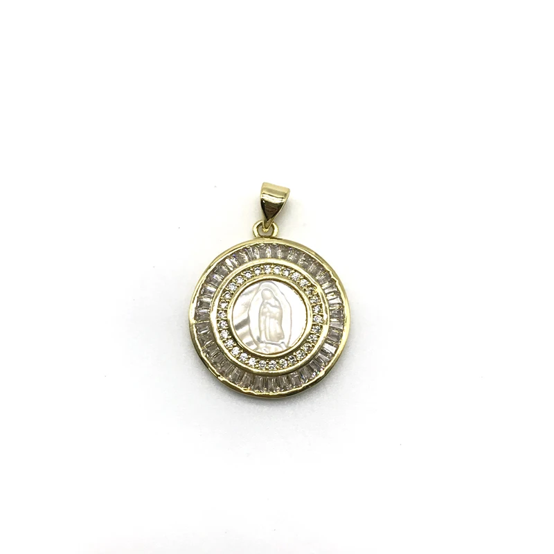 5 шт./партия, Новое поступление, Белые Подвески Mary Medallion в виде ракушки для женщин, ожерелье