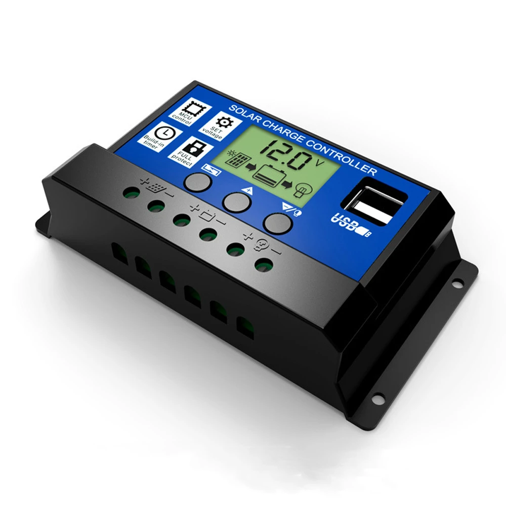 10A/20A/30A LCD Solar Panel Battery Regulator Charge Controller Dual USB 12V/24V 10A/20A/30A LCD Solar Panel Battery Regulator Charge Controller Dual USB 12V/24V