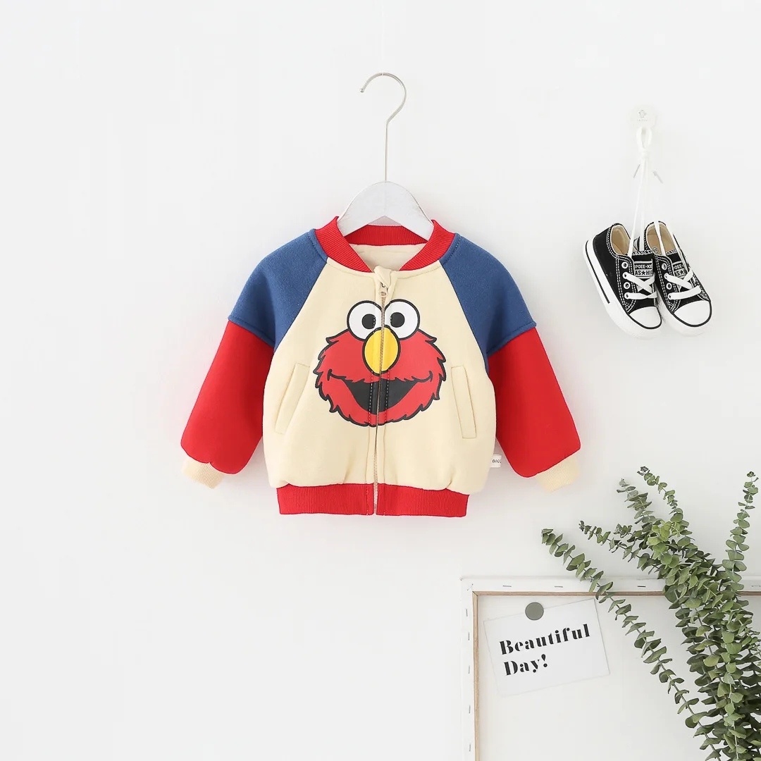 Children Jacket New Arrive O-neck Cartoon Coat for Grils Long Sleeve Thickrm Coats Print Cartoon Winter Jacket for Baby