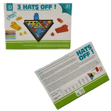 Настольная Семейная Игра с 3 шапками, смешная головоломка, Интерактивная мультипликатор, стрельба, мишень, доска для мальчиков и девочек, подарок на день рождения, игрушка