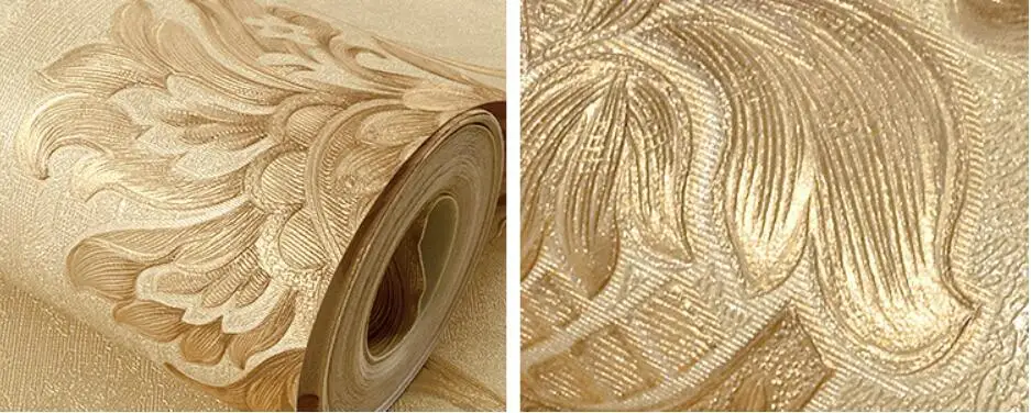 papel де parede 3D стерео Европейский Дамаск обои большой красный теплый спальня гостиная Инженерная ТВ фоновые обои