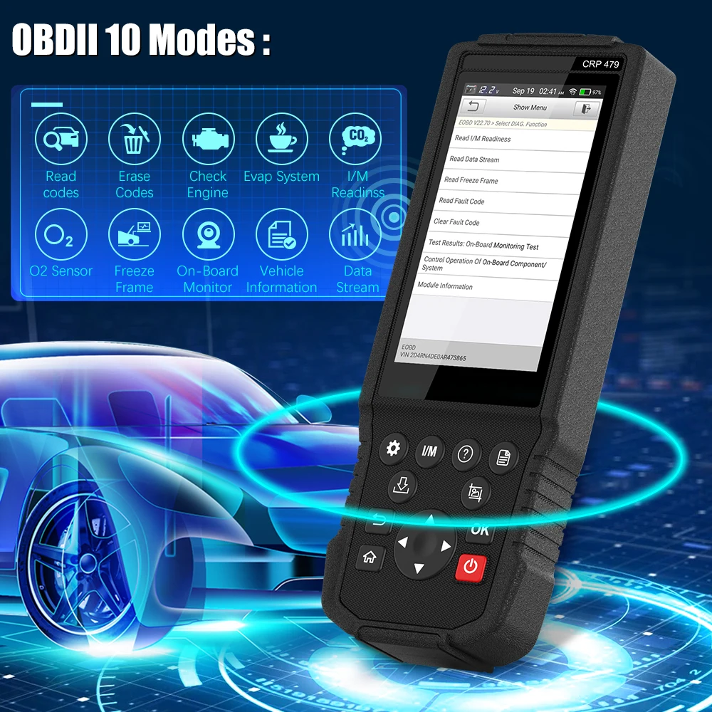 Автомобильный сканер LAUNCH X431 CRP479 OBD2 диагностический прибор для сброса масла ABS TPMS