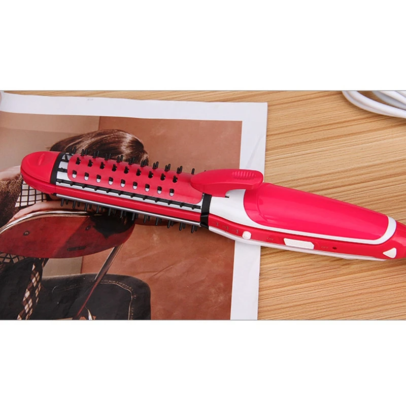 Top Sale Multi-Purpose Hair Curler with Comb Hair Straightener Automatic Rotating Electric Bar Eu Plug