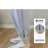 Chiffon Thin Summer Maternity Ankle Pants Fashion Split Button Design Clothes For Pregnant Women Pregnancy Casual Harem Trousers 6