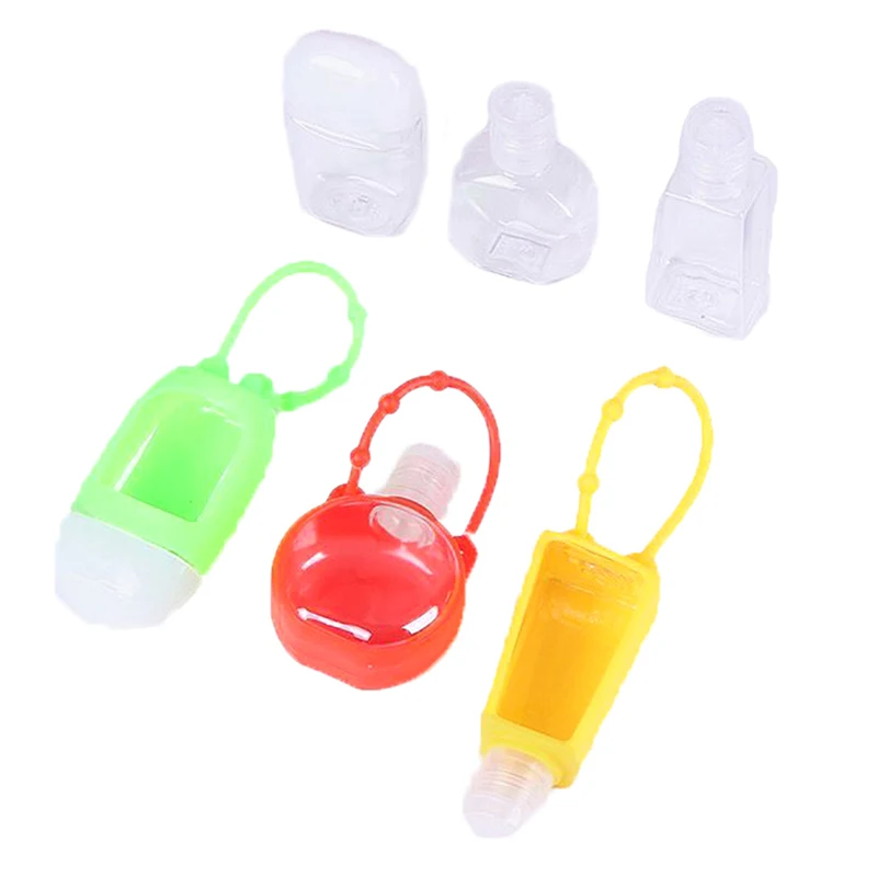 

30ML Portable Bottle Cover Silicone Gel Case Refillable Bottle Empty Travel For Lotion Shampoo Cosmetic Squeeze Containers