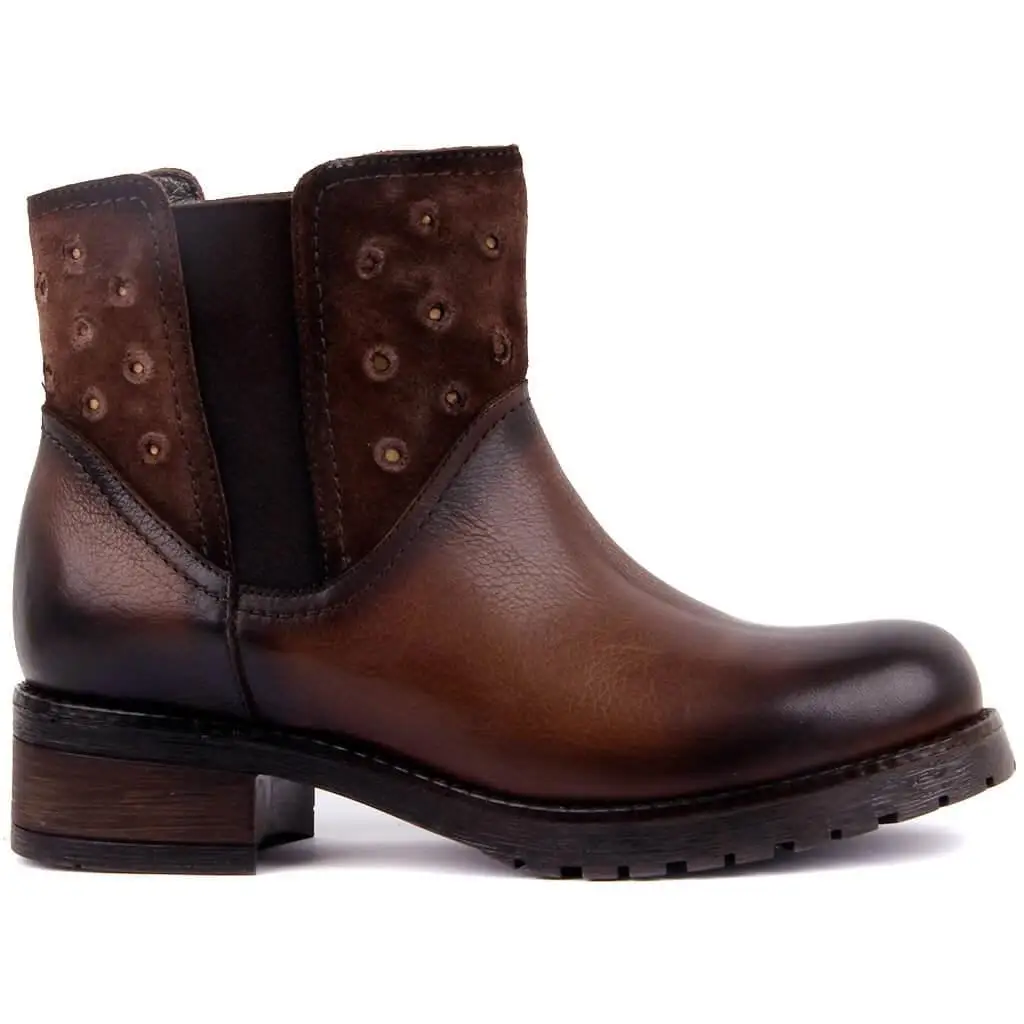 

Sail-Lakers Mink Leather Zipperless Women Boots