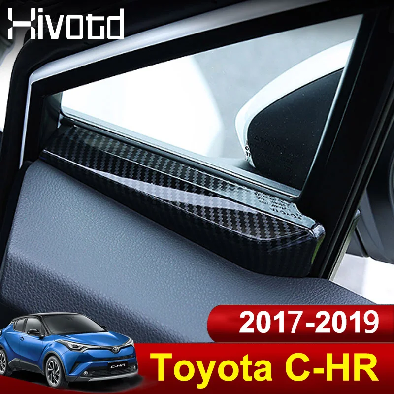Hivotd для тойота ch-r Toyota C-HR CHR 2020 2019 2018 2017 ABS пластик передняя дверь окно колонна рамка