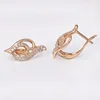 MxGxFam – boucles d'oreilles Mirco en Zircon pour femmes, bijoux à la mode AAA + CZ couleur or 18 k ► Photo 2/6