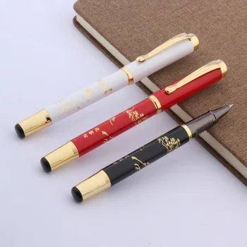 

metal pine Chinese painting pattern F gift classic fountain pen