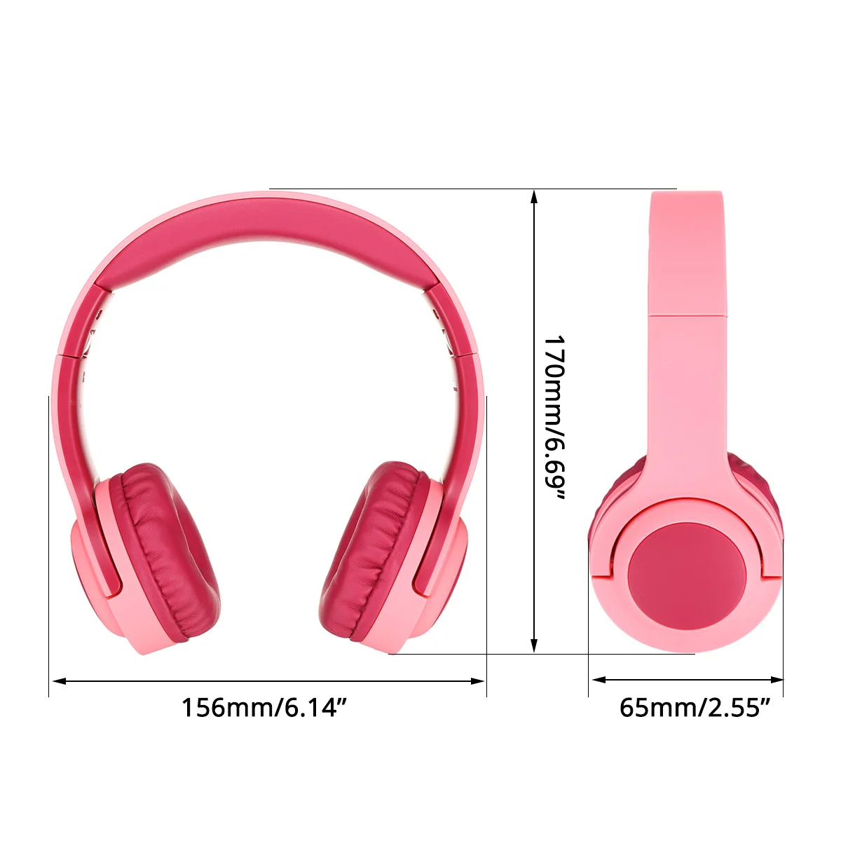 Kids Headphones Over ear Wired Headphones Volume Control Noise Cancelling Earphone Foldable Stereo Headsets With Microphone