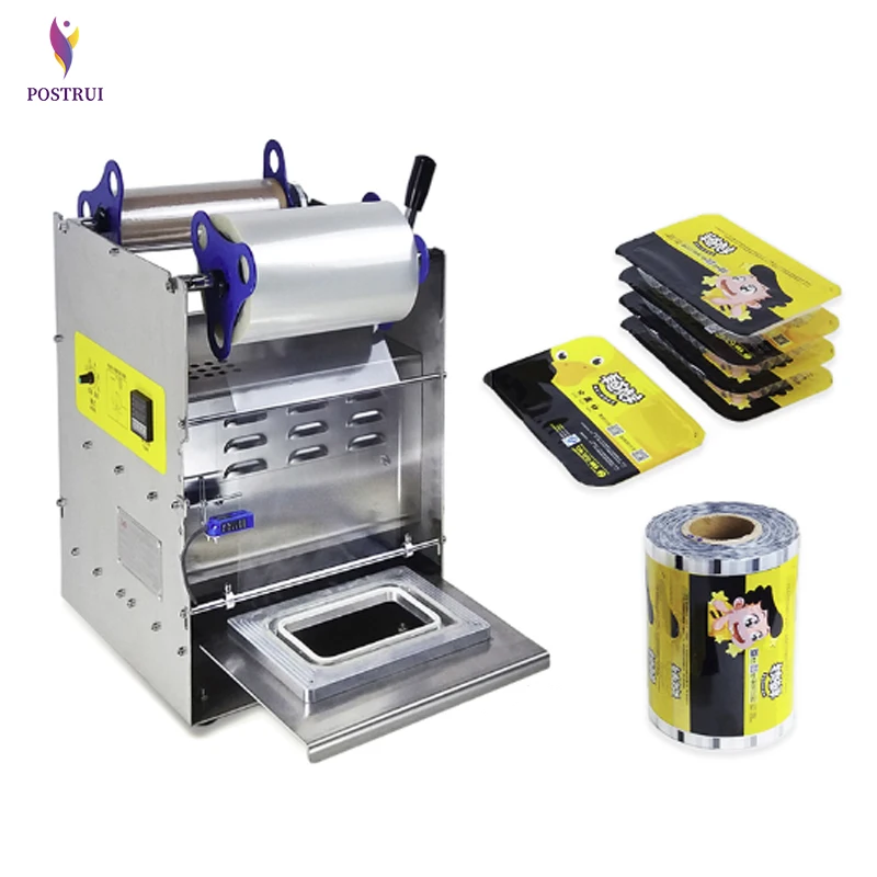

1PC Cooked Food Preservation Box Sealing Machine 220V Lunch Box Packing Machine Semi-automatic Fast Food Product Sealing Machine