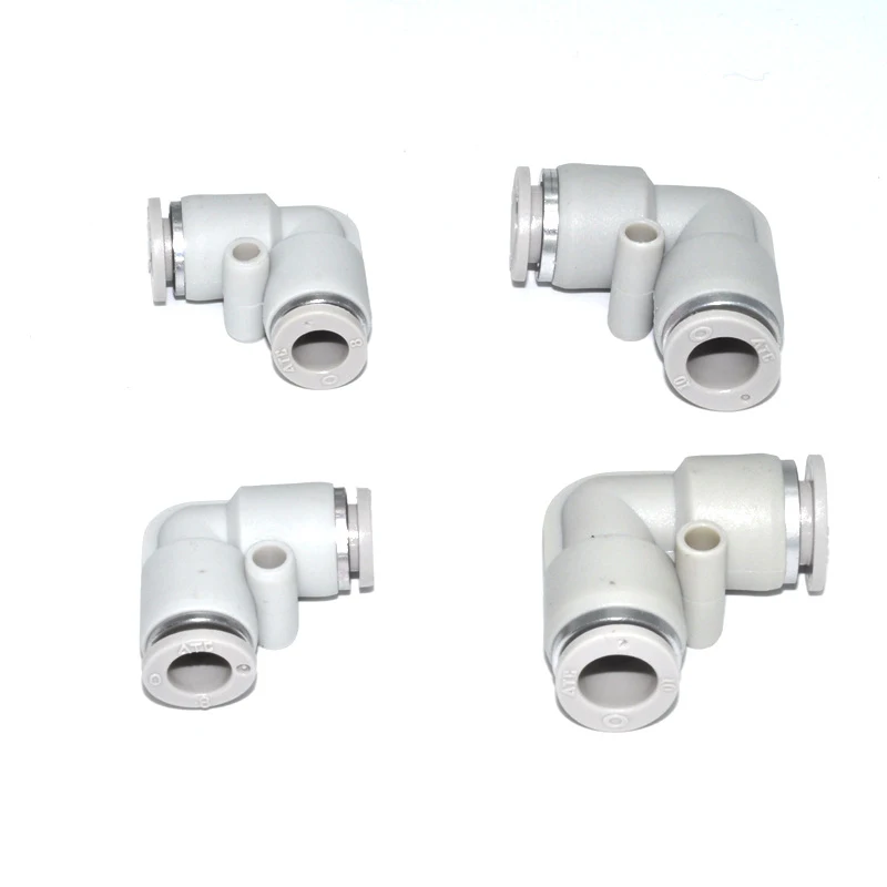Pneumatic accessories one -touch fittings tube-tube type union elbow Quick Connector PV4 6 8 10 12 | Обустройство дома