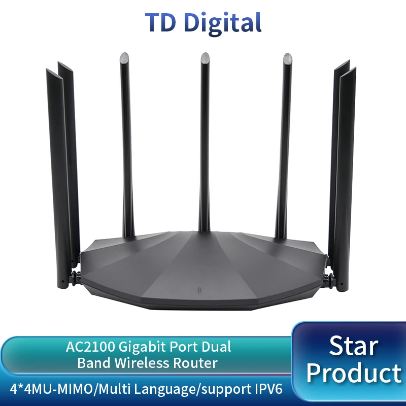 GC23/GC11 Gigabit Router 2.4G&5.0GHz Dual Band 12AC Wireless Wifi Router WIFI Repeater 5*6dBi High Gain Antennas Coverage home 