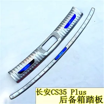 

Stainless Steel Rear Bumper Protector Sill Trunk Tread Plate Trim for Changan CS35Plus 2019 Car styling