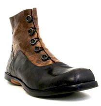 Men's Fashion Buttons Spliced Ankle Boot Brogue Shoes Spring Ankle Boots Vintage Classic Male Casual F229 Men's Fashion Buttons Spliced Ankle Boot Brogue Shoes Spring Ankle Boots Vintage Classic Male Casual F229