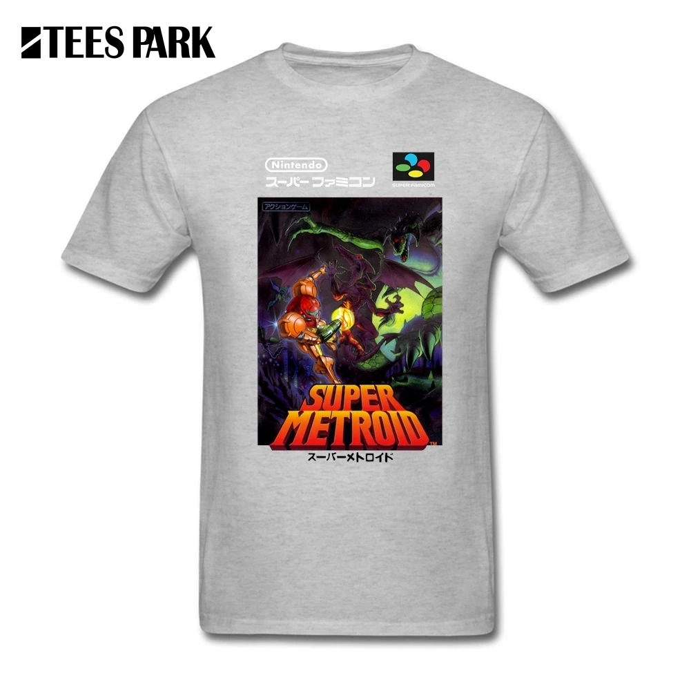 Футболка мужская супер Metroid Super Famicom японская коробка художественная футболка SNES
