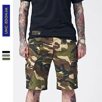 

UNCLEDONJM Military Cargo Shorts Men Summer Camouflage Streetwar Hip hop Comfortable Men Tactical Camo Cargo Shorts MAR-8007