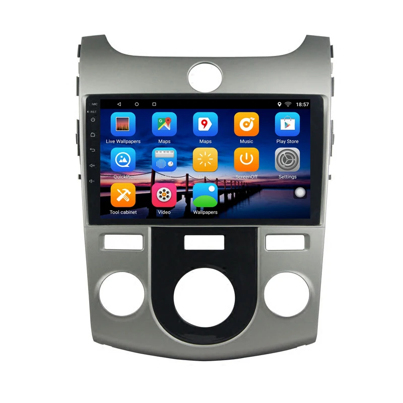 9 дюймов Android 10 автомобильный DVD мультимедийный плеер GPS для KIA Forte Cerato 2008 2009 2010 2012