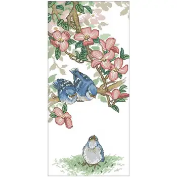 

Three little birds patterns Counted Cross Stitch 11CT 14CT 18CT DIY Chinese Cross Stitch Kits Embroidery Needlework Sets