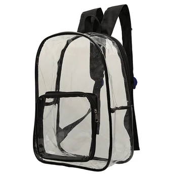 

School Backpack Clear Travel Security Unisex Transparent Book