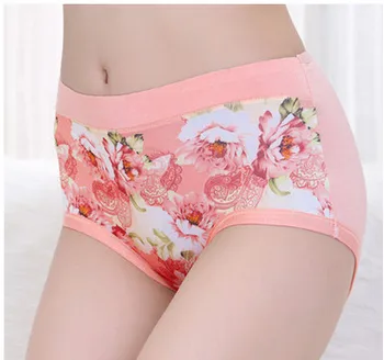 

2018 New Women Panty Mid Waist Breathable Trigonometric Panties Big Yard Female Underwear Briefs AU0006