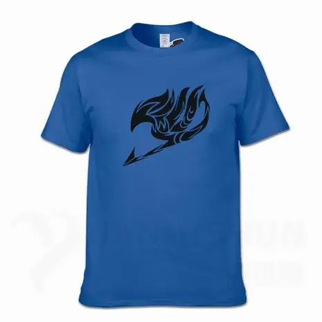 Boutique T-shirt Summer New Printed Fairy Tail T Shirts Men Anime T Shirts Short Sleeve O-neck Fashion T-shirt Cartoon Tops Tee