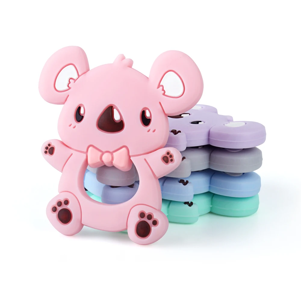 Keep& grow Koala силиконовый Прорезыватель для зубов, латексная игрушка для прорезывания зубов, подарок для ребенка, силиконовый Прорезыватель для зубов, ожерелье, аксессуары