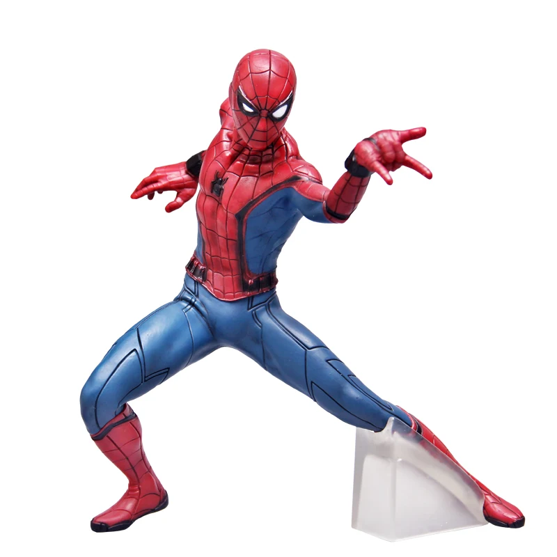 

19cm super hero homecoming Spider man PVC Action figure toys Spider-man Combat posture Decoration collectible model Toy kid gift