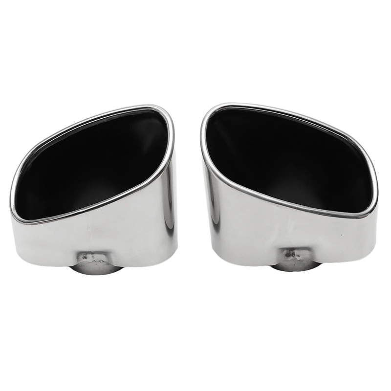 Pair Chrome Exhaust Dual Tail Pipe Muffler Tip Stainless Steel For Bmw X5 E70 2000 2001 2002 2003 2004 2005 2006 2007 To 2016 | Автомобили