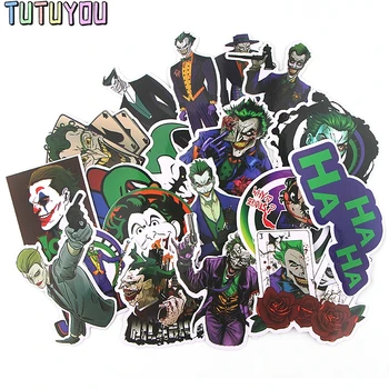 

PC248 Wholesale 20set/lot 19pcs/set Joker Cartoon Sticker Waterproof For Skateboard Luggage Guitar Furnitur Decal Toy Stickers