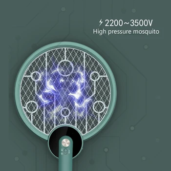 

Portable Mosquitos Killer Pest Control Mosquito Swatter Killer Tennis Bat Hand-held Racket Rechargeable Electric Zapper Racket