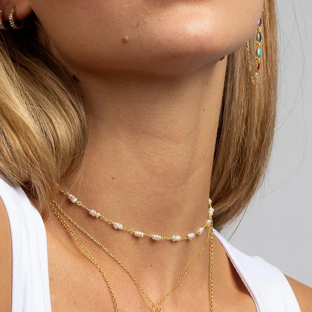 Dainty Pearl Necklace – Long Lost Jewelry