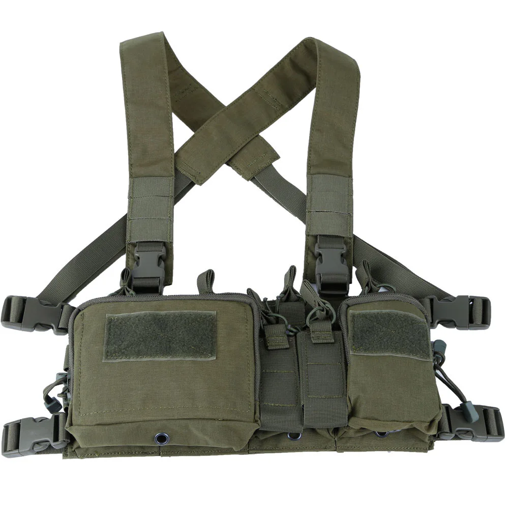  Tactical Vest Military Chest Rig Carrier Vests Airsoft Hunting Equipment with Molle Bag 5.56 Magazi