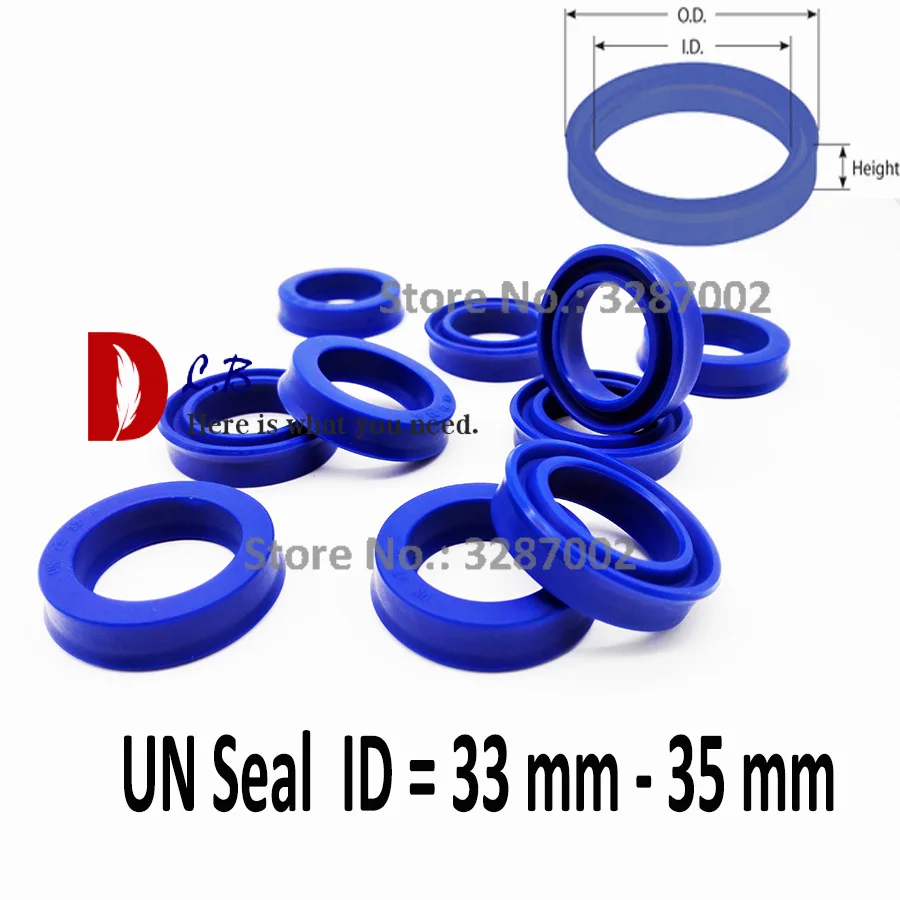 Metric Urethane U-Seal 35X45X7MM 