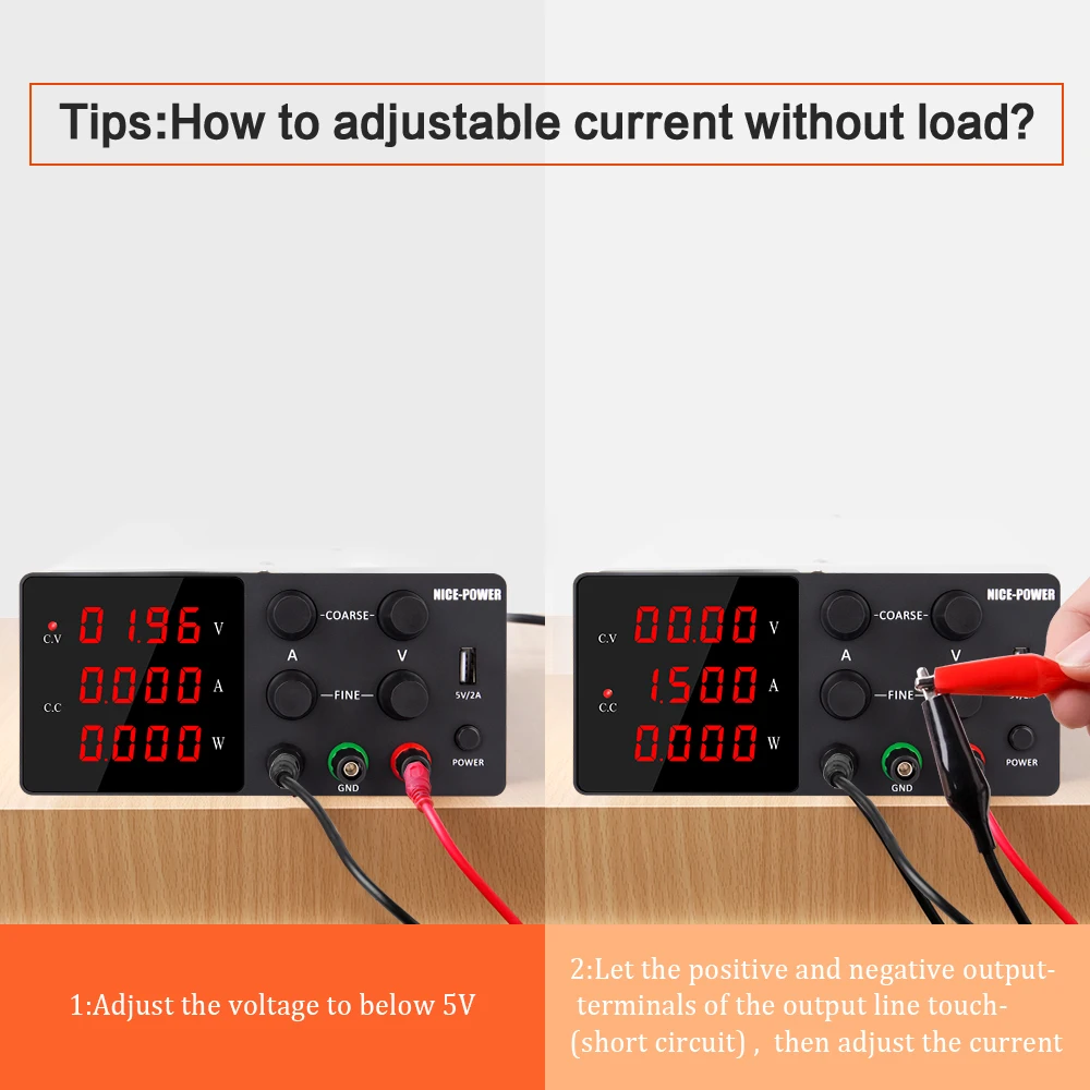 IVYTECH 120V 3A 60V 30V 10A 5A Adjustable Switching DC Lab Bench Power Supply LCD Screen Digital Regulated Modul Laboratory-2