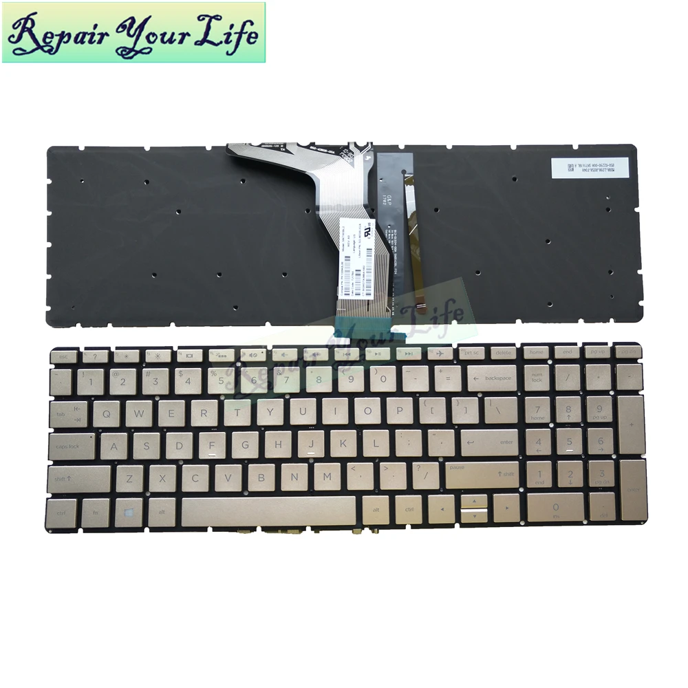 teclado para envy com dourado