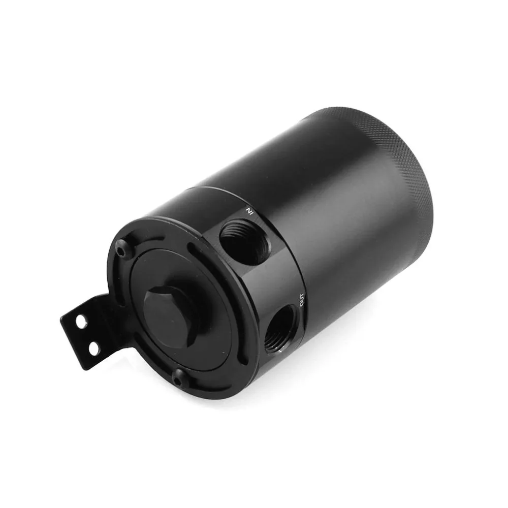 Compact Baffled Oil Catch Can 3 портовый вентилирующий масло с отверстиями канистра для