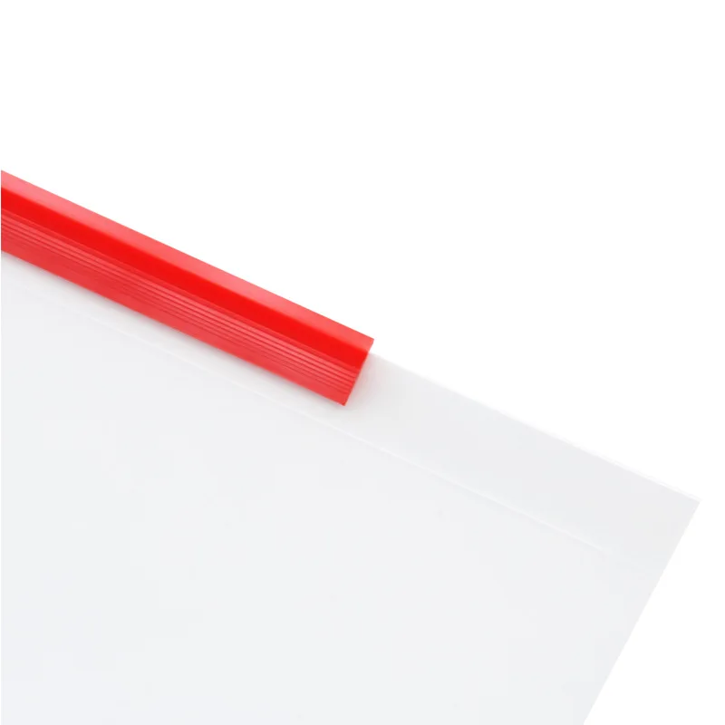 Deli 5537 Color Pumping Rod Folder A4 Rod Transparent Information Planning Report Cover 5 Pcs/Case Wholesale