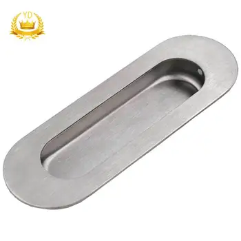 

120mm Stainless Steel Cabinet Hidden Handles Invisible Handle Circle Drawer Wardrobe Knobs With Screws Home Decoration Tools TOB