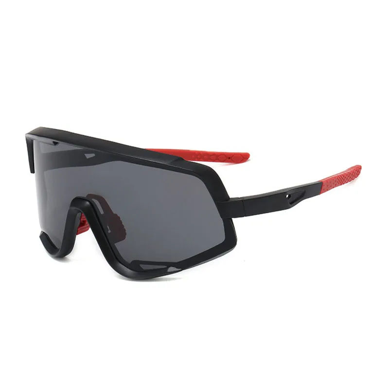 Red Gray UV400 Солнцезащитные очки для велоспорта, песочные очки для езды на горном велосипеде, ветрозащитные гоночные очки для езды, мужские и женские Mtb велосипедные очки - Цвет: Red Gray