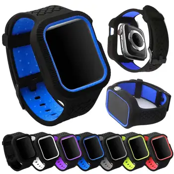 

Woven Pattern Bracelet Watchband For Apple Watch 4 5 Band 44mm 40mm Silicone Watch Band Strap For iwatch Band 44mm 40mm Belt