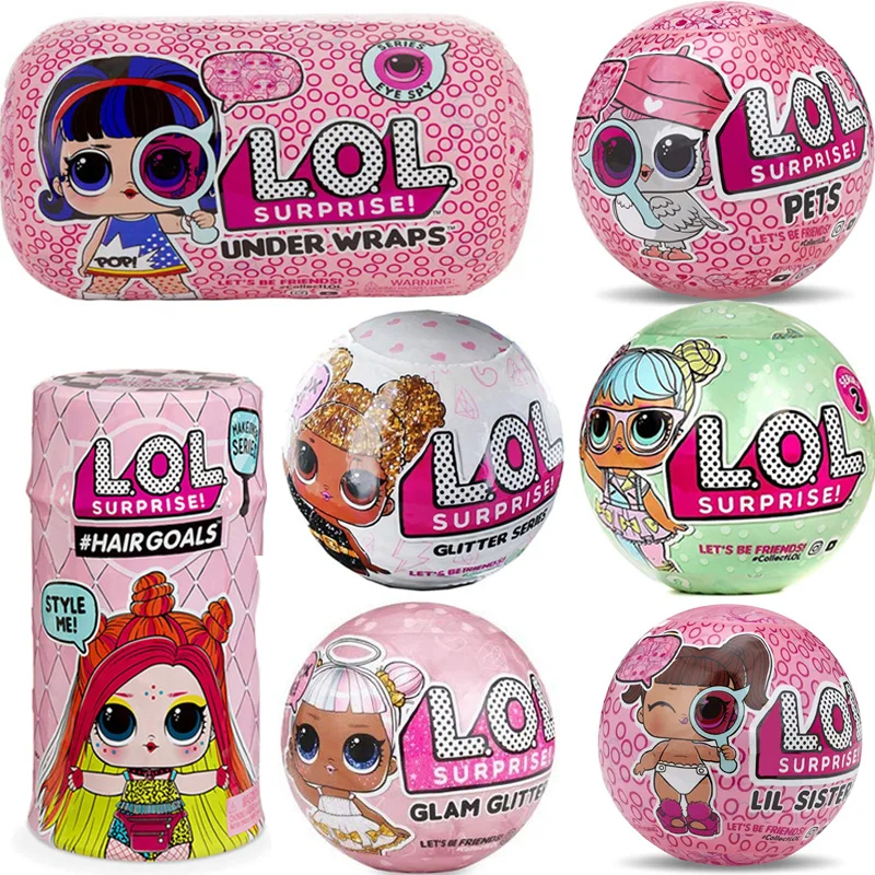 Original LOL SURPIRSE Dolls 5th Generation HAIR GOALS Magic DIY Random lols dolls Action Figure model Girl's toy gift