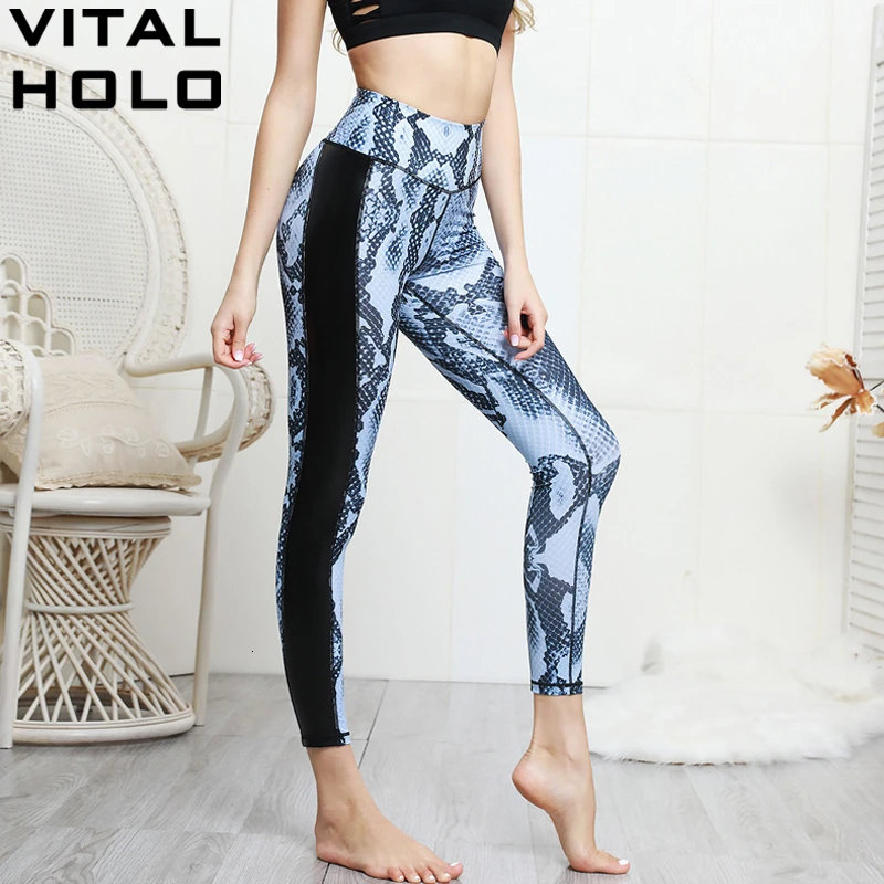 

Yoga Pants Elastic High Waist Sport Yoga Leggings Fitness Gym Women Printed Training Workout Running Sport Pants Sports Clothing