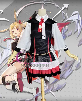 

Game Arknights Sora Cosplay Costume full set outfit and wig Halloween Carnival costume for women adults