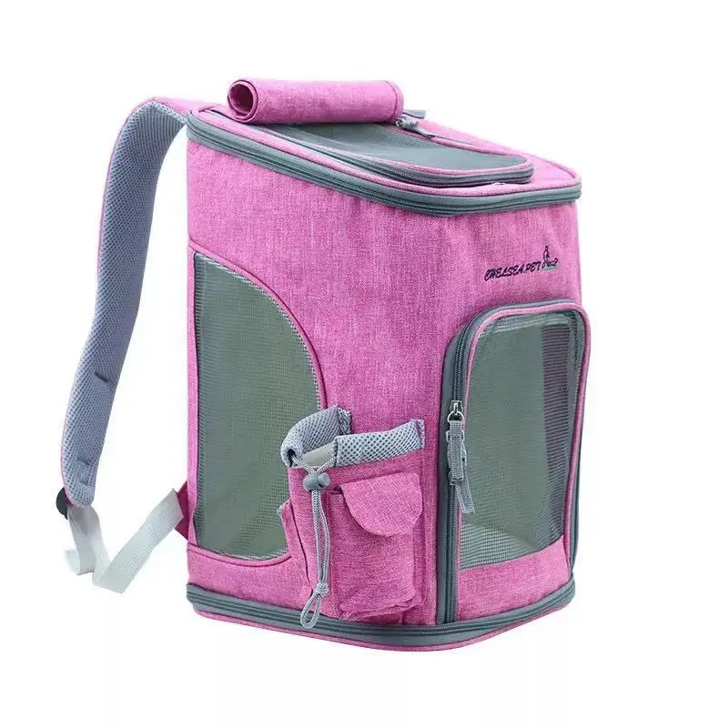 Дропшиппинг, переноска для кошек, очень большая вместительность, рюкзак для домашних животных, дышащая переноска для домашних животных, переносная сумка на плечо для путешествий, M/L - Цвет: Pink M Old